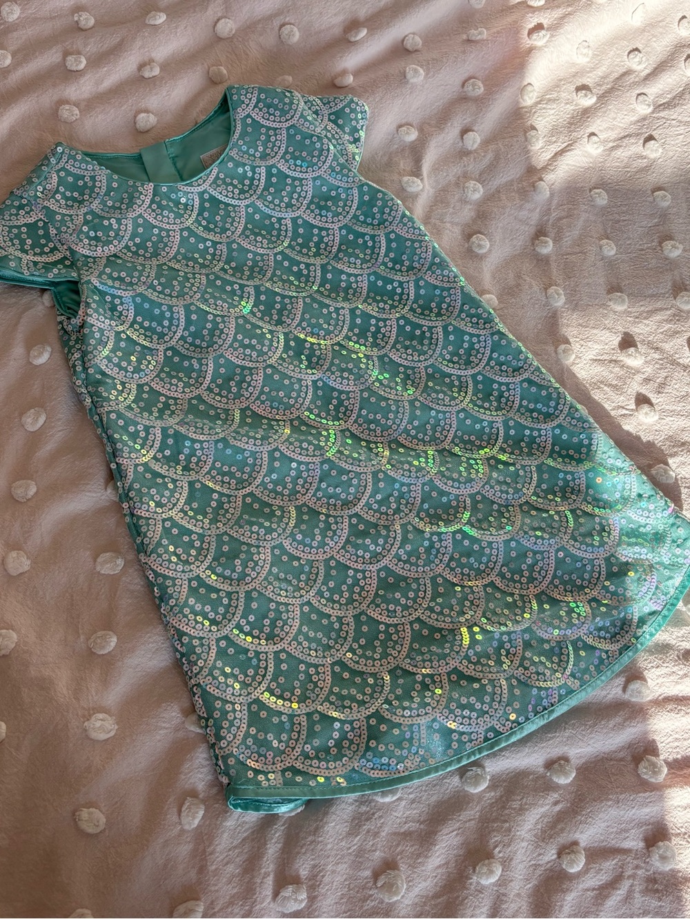 Disney Princess Ariel Dress | Sequin Mermaid-Scale Cap Sleeve Dress